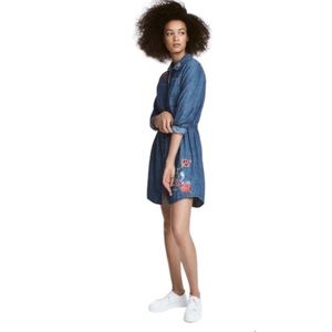 H&M Divided Denim dress with embroidery